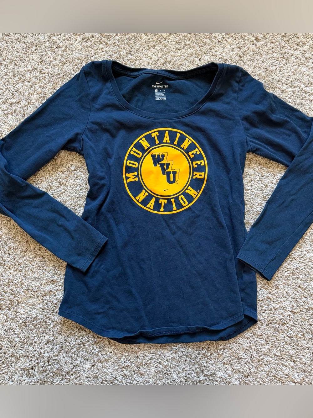 Nike WVU West Virginia University long sleeve shirt